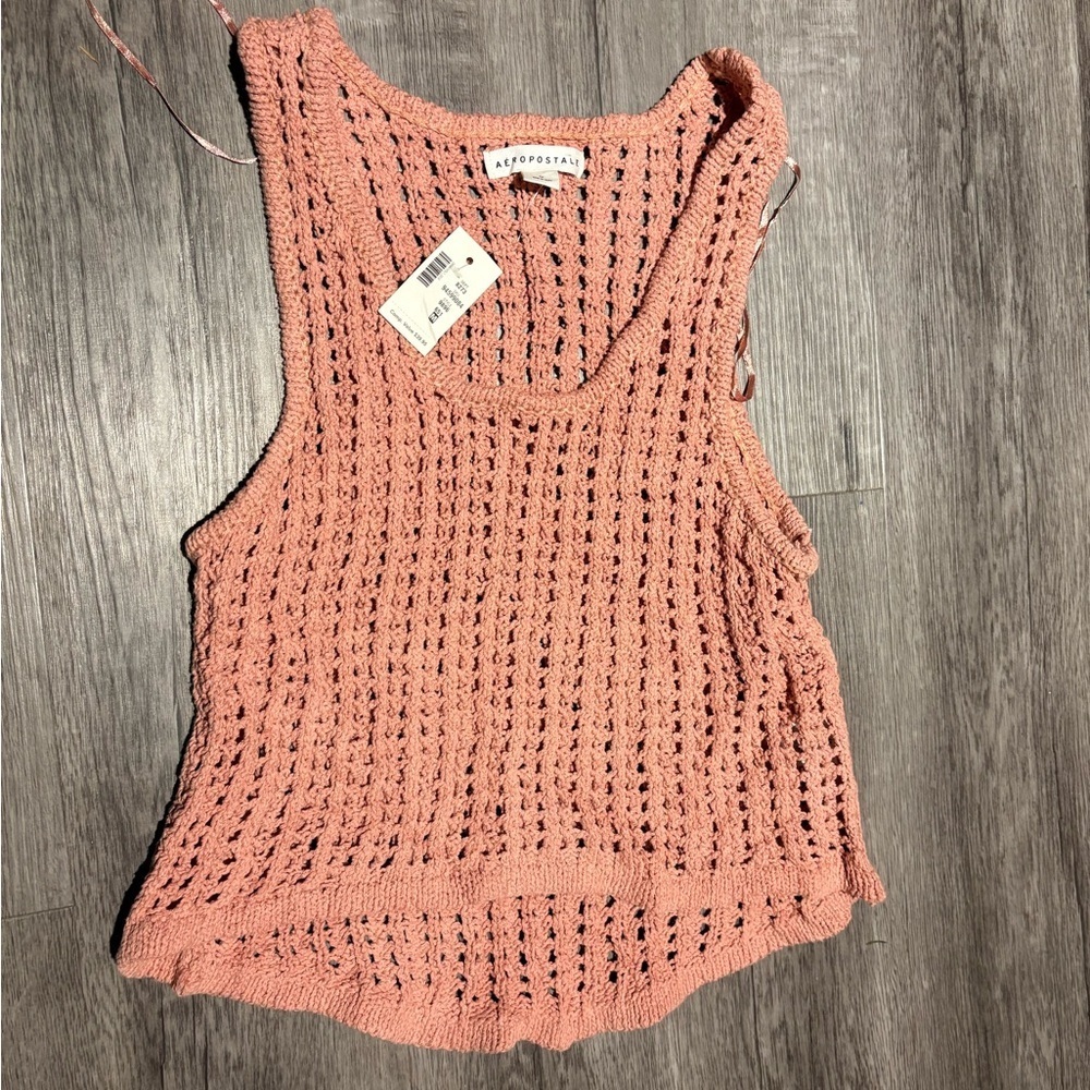 NWT Aeropostale Crocheted Scoop Neck Tank M